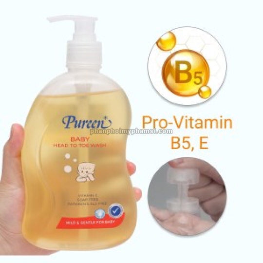 ⭐⭐⭐⭐⭐Tắm Gội Toàn Thân Pureen Pro-Vitamin B5 & E 750ml ⚡️